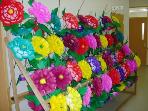 日高火防祭で使用する花　もはや伝統工芸の域